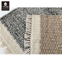 川島織物セルコン TAUKO マット プレーンマット 奥行900×幅1300mm グレー 1枚（直送品）