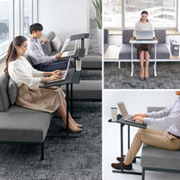 【組立設置込】コクヨ ペルソ パーソナルテーブル フラットタイプ 幅550×奥行450×高さ720mm エイジドナチュラル×ブラック 1台（直送品）