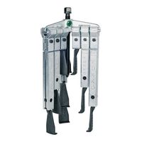 エスコ 130mm スライドアームプーラー3本セット(3本爪/薄爪) EA500JF-51 1セット(1St)（直送品）