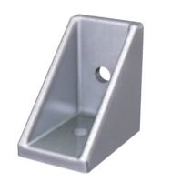 エスコ 30角用 三角ブラケット(シルバー) EA976CB-37 1セット(20個)（直送品）