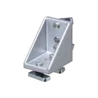 エスコ 40角用 三角ブラケット(シルバー/ローター付) EA976CB-40 1セット(10個)（直送品）