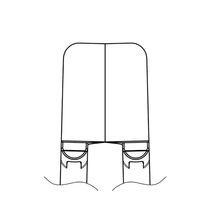 エスコ [EA304HY用] ブレード(ストレート) EA304HY-11 1組（直送品）