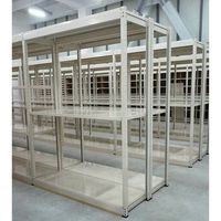 エスコ 890x600x1500mm/150kg/3段 スチール棚(連結用) EA976DJ-90RC 1台(1個)（直送品）