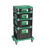 エスコ 526x372x140mm/100kg ドーリー(ブレーキ付) EA505TH-9 1台（直送品）