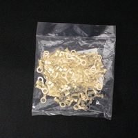 エスコ 0.50ー2.00mm2/ 8mm 丸形端子(薄型/100個) EA538RB-59 1セット(400個:100個×4袋)（直送品）