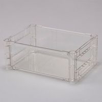 エスコ 391x277x153mm/10L ポリカ製コンテナ(透明) EA506AT-1 1個（直送品）