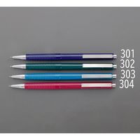 エスコ 0.4mm ボールペン(黒/ディープグリーン) EA765MV-302 1セット(20個:1個×20本)（直送品）
