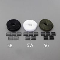 エスコ 25mmx3.0m 片面マジックストラップ(白) EA944MA-5W 1セット(4個)（直送品）