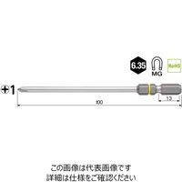 ベッセル(VESSEL) 片頭ビット ブレないビット 2本組 +1x100mm No.DC161100 1セット(10本:2本×5パック)（直送品）