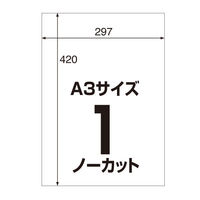 アスクル 屋外ラベル（屋外 粘着ラベル） A3 ノーカット ホワイト（白色） 15枚  オリジナル（わけあり品）