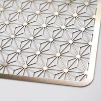 ヤマコー ステンレス・細密目皿(つるべ盛器用)麻の葉 小 16278 1個（直送品）