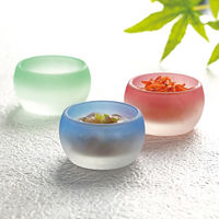 ヤマコー うす霧硝子小鉢 ピンク 27975 1個（直送品）