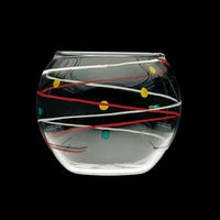 ヤマコー 水風船硝子珍味入 赤 27973 1個（直送品）