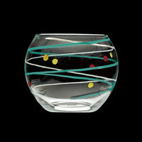 ヤマコー 水風船硝子珍味入 青 27974 1個（直送品）