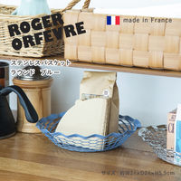 株式会社藤栄 ロジェ オルフェヴル ステンレスバスケット ラウンド ブルー 4545229167418 1枚（直送品）