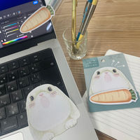 学研ステイフル 大口付箋 うさぎ 15枚×2柄入 DM03813 1セット(1個×5)（直送品）