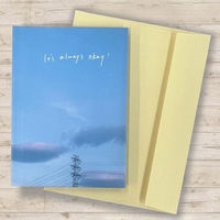 学研ステイフル メッセージブック It's always okay 応援 もなみん 空 封筒付 E10085 1セット(1冊×3)（直送品）