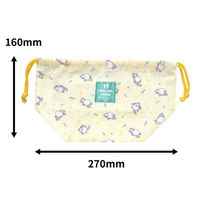 学研ステイフル 弁当袋 ランチ袋M 11ぴきのねこ まんぷく K08047 1セット(1個×5)（直送品）