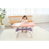 シンセーインターナショナル 子供用デスク チェア セット 机 椅子 ピンク 404568 1個（直送品）