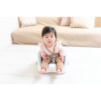 シンセーインターナショナル ベビーチェア ベビーブースターチェア グレー 405777 1個（直送品）