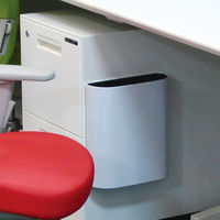 ぶんぶく ゴミ箱 5.1L マグネットバスケット フタなし マットホワイト 406491 1個（直送品）