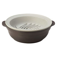 ミヤザキ食器 土鍋 9号 IH対応 Karl 軽量土鍋 蒸し皿付き グレー 412994 1個（直送品）