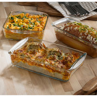 ミヤザキ食器 グラタン皿 スクエア 21cm ボルジャム ミディ 耐熱ガラス 413961 1個（直送品）