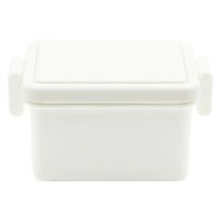 三好製作所 お弁当箱 GEL-COOL square S 1段 220ml ミルクホワイト 423656 1個（直送品）