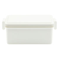 三好製作所 お弁当箱 GEL-COOL square M 1段 400ml ミルクホワイト 423661 1個（直送品）