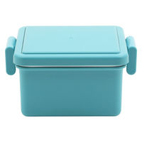 三好製作所 お弁当箱 GEL-COOL square S 1段 220ml マカロンブルー 423660 1個（直送品）