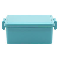 三好製作所 お弁当箱 GEL-COOL square M 1段 400ml マカロンブルー 423665 1個（直送品）