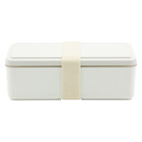 三好製作所 お弁当箱 GEL-COOL square L 1段 500ml ミルクホワイト 423666 1個（直送品）