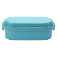 三好製作所 お弁当箱 GEL-COOL dome M 1段 600ml マカロンブルー 423757 1個（直送品）