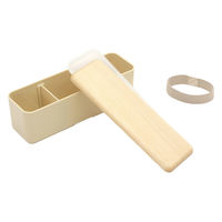 三好製作所 お弁当箱 木蓋のお弁当箱 スリム セン 1段 400ml ベージュ 423818 1個（直送品）