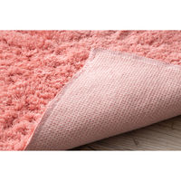 橋爪商店 キッチンマット 50×120cm コスモトロン ふわふわキッチンマット ピンク 449575 1個（直送品）