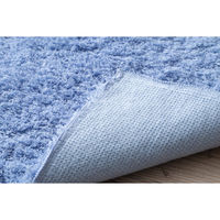 橋爪商店 キッチンマット 50×120cm コスモトロン ふわふわキッチンマット ブルー 449578 1個（直送品）