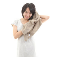 タオル ヘアタオル 40×100cm 思わず頬ずりしたくなるタオル ANGEL STEP Premium ライトブラウン 449660 1個（直送品）