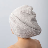 橋爪商店 ヘアターバン 思わず頬ずりしたくなるタオル ANGEL STEP Premium 日本製 ライトグレー 449668 1個（直送品）