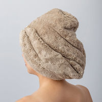 橋爪商店 ヘアターバン 思わず頬ずりしたくなるタオル ANGEL STEP Premium 日本製 ライトブラウン 449670 1個（直送品）