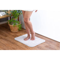 バスマット タオルバスマット 45×60cm 思わず頬ずりしたくなるタオル ANGEL STEP Premium ライトグレー 449673（直送品）