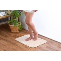 バスマット タオルバスマット 45×60cm 思わず頬ずりしたくなるタオル ANGEL STEP Premium ベージュ 449674（直送品）