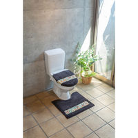 橋爪商店 トイレマット ダーラヘスト 55×60cm グレー 461838 1個（直送品）