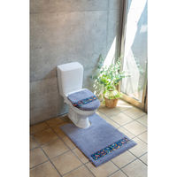 橋爪商店 トイレマット ダーラヘスト 胴長 95×70cm ライトグレー 461843 1個（直送品）