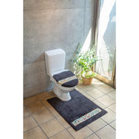 橋爪商店 トイレマット ダーラヘスト 胴長 95×70cm グレー 461844 1個（直送品）