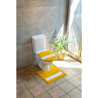 橋爪商店 トイレマット ピックリンツ 55×60cm イエロー 461891 1個（直送品）