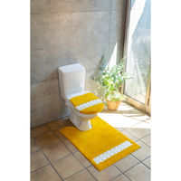 橋爪商店 トイレマット ピックリンツ 胴長 95×70cm イエロー 461895 1個（直送品）