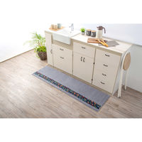 橋爪商店 キッチンマット ダーラヘスト 50×120cm ライトグレー 462059 1個（直送品）