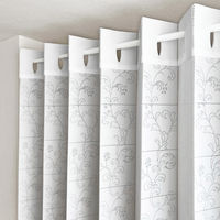 加栄レース アコーディオンカーテン アラベスク柄 フリーカット 150×200cm UVカット ホワイト 469350 1個（直送品）
