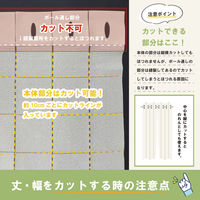 加栄レース アコーディオンカーテン ドット柄 フリーカット 100×250cm アイボリー 469372 1個（直送品）