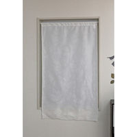 加栄レース レースカーテン 小窓 UVカット 70×90cm 省エネ ホワイト バラ 469389 1個（直送品）